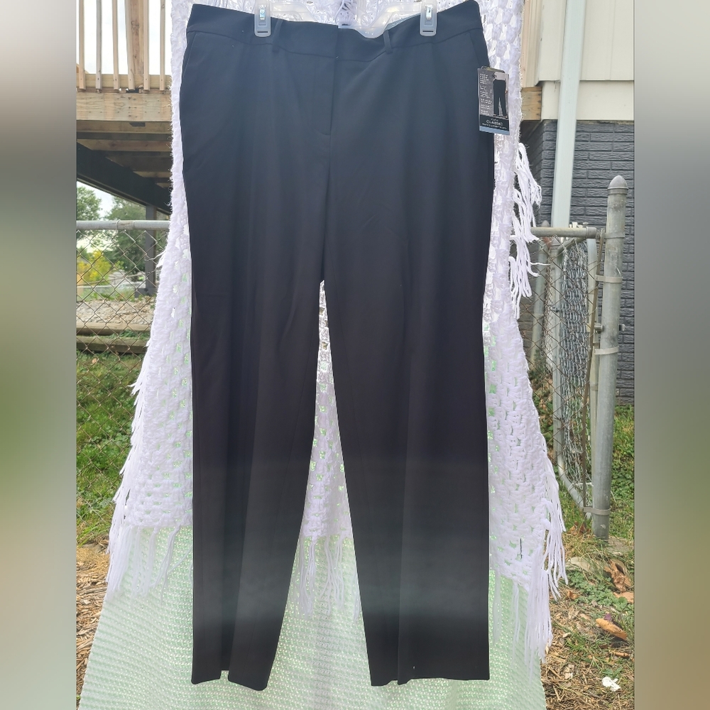 NWT Liz Claiborne Size 18 black Sophie Secretly SlenderTrouser